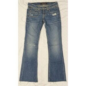 Y2K 2000s Yanuk Jeans Women's Mirage Flared Bootcut Size 27 Vintage EUC Low Rise